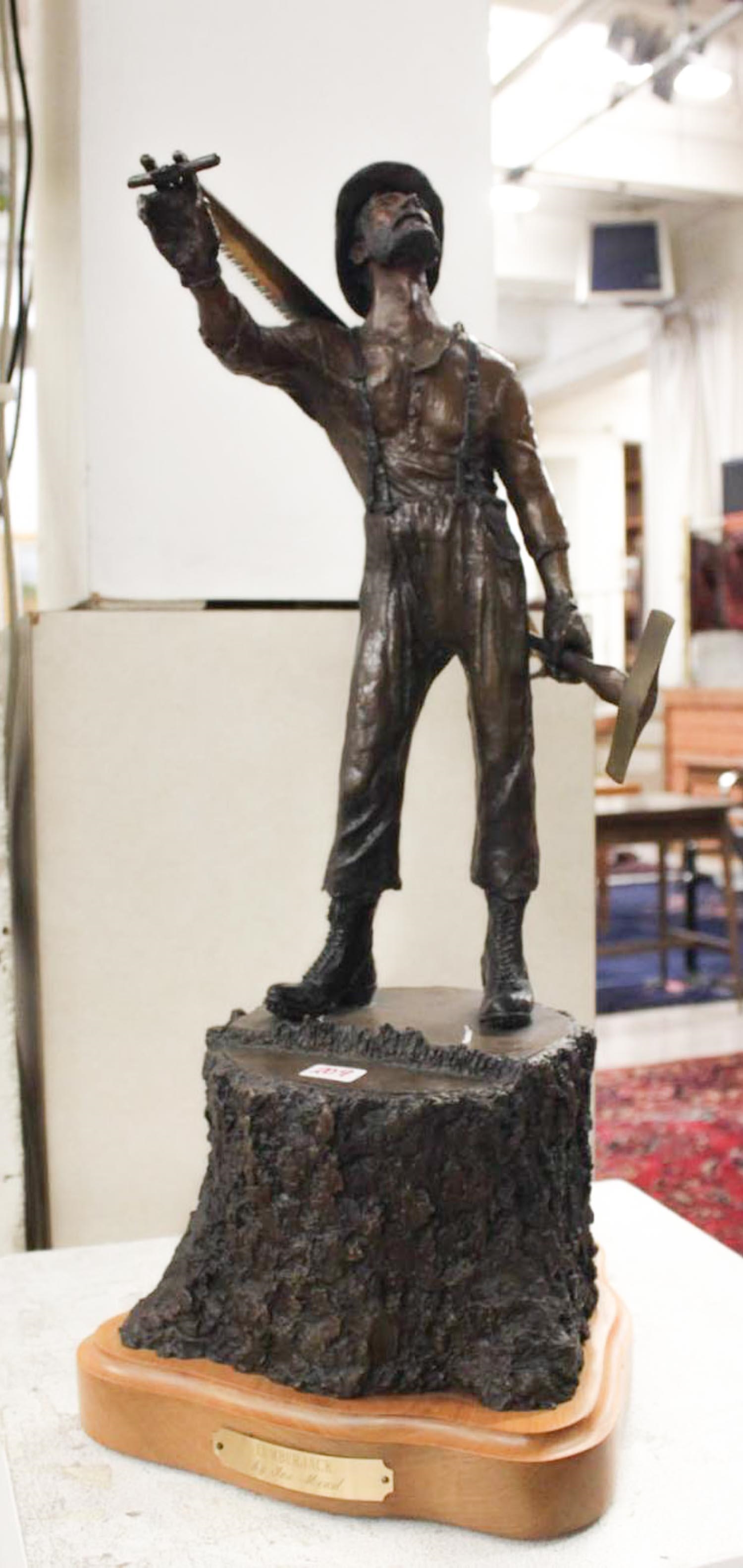 Joe Mead | JOE MEAD FIGURAL BRONZE SCULPTURE (1987) | MutualArt