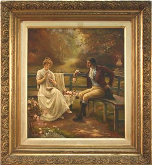 Two Lovers in a Parkland - Charles E. Elvy