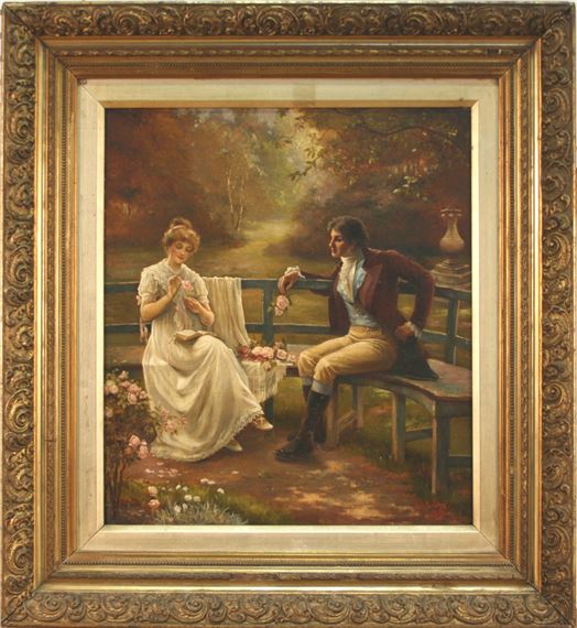 Two Lovers in a Parkland - Charles E. Elvy