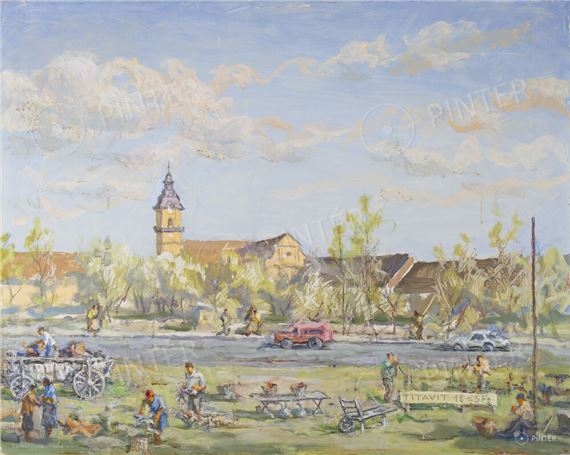 Joszef Csaki-Maronyak | Market of Orosháza | MutualArt