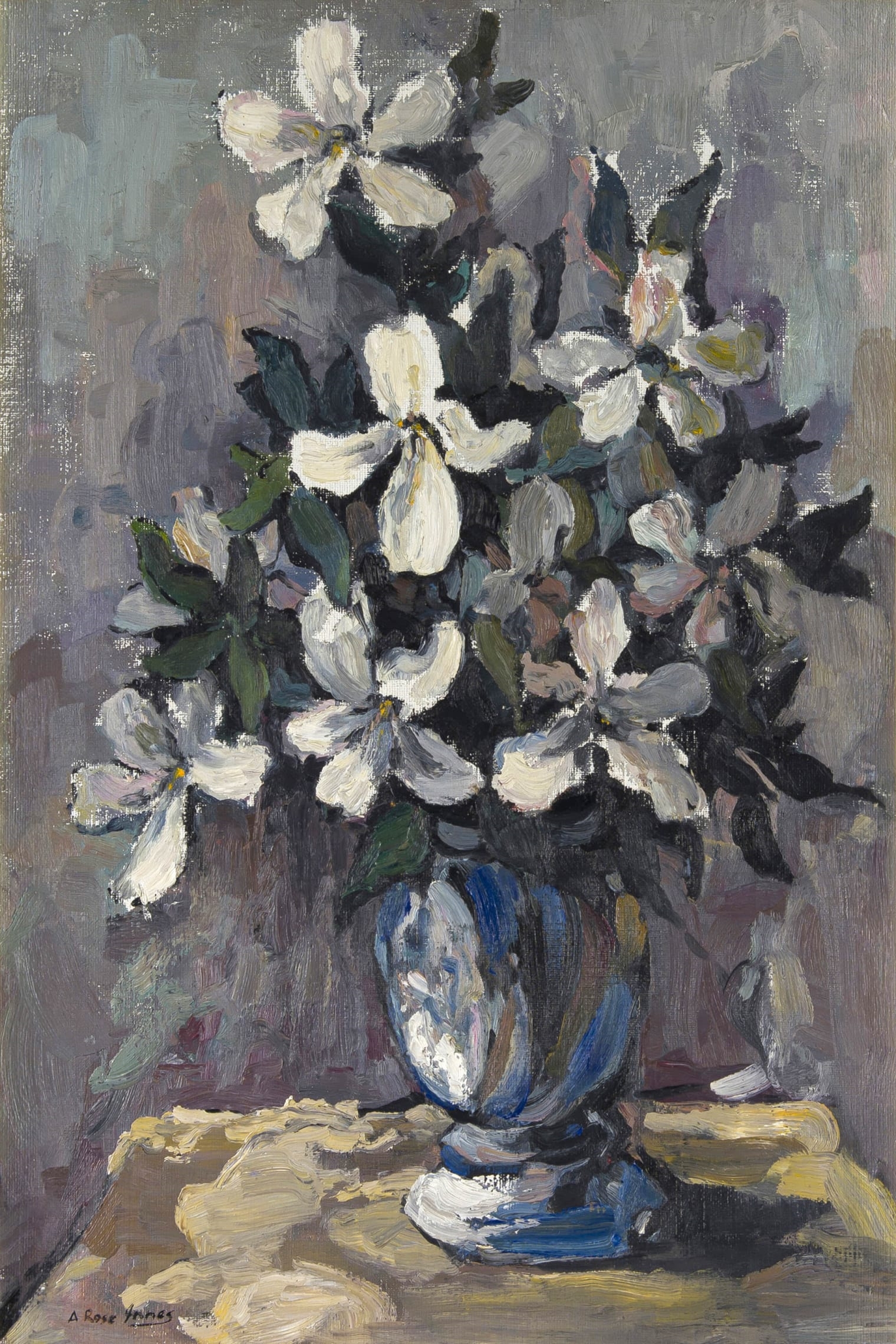 Alexander Rose-Innes | A Vase of Hibiscus | MutualArt