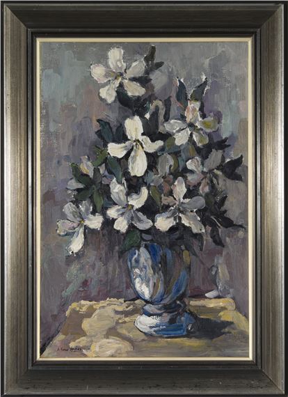 Alexander Rose-Innes | A Vase of Hibiscus | MutualArt