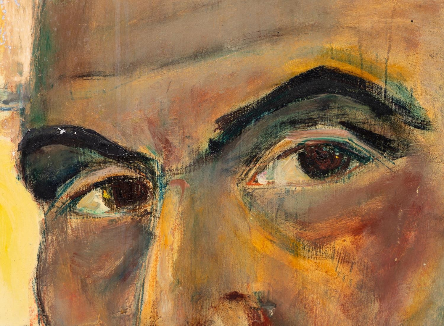 Pascal Cucaro | PASCAL CUCARO OIL ON BOARD SELF PORTRAIT | MutualArt