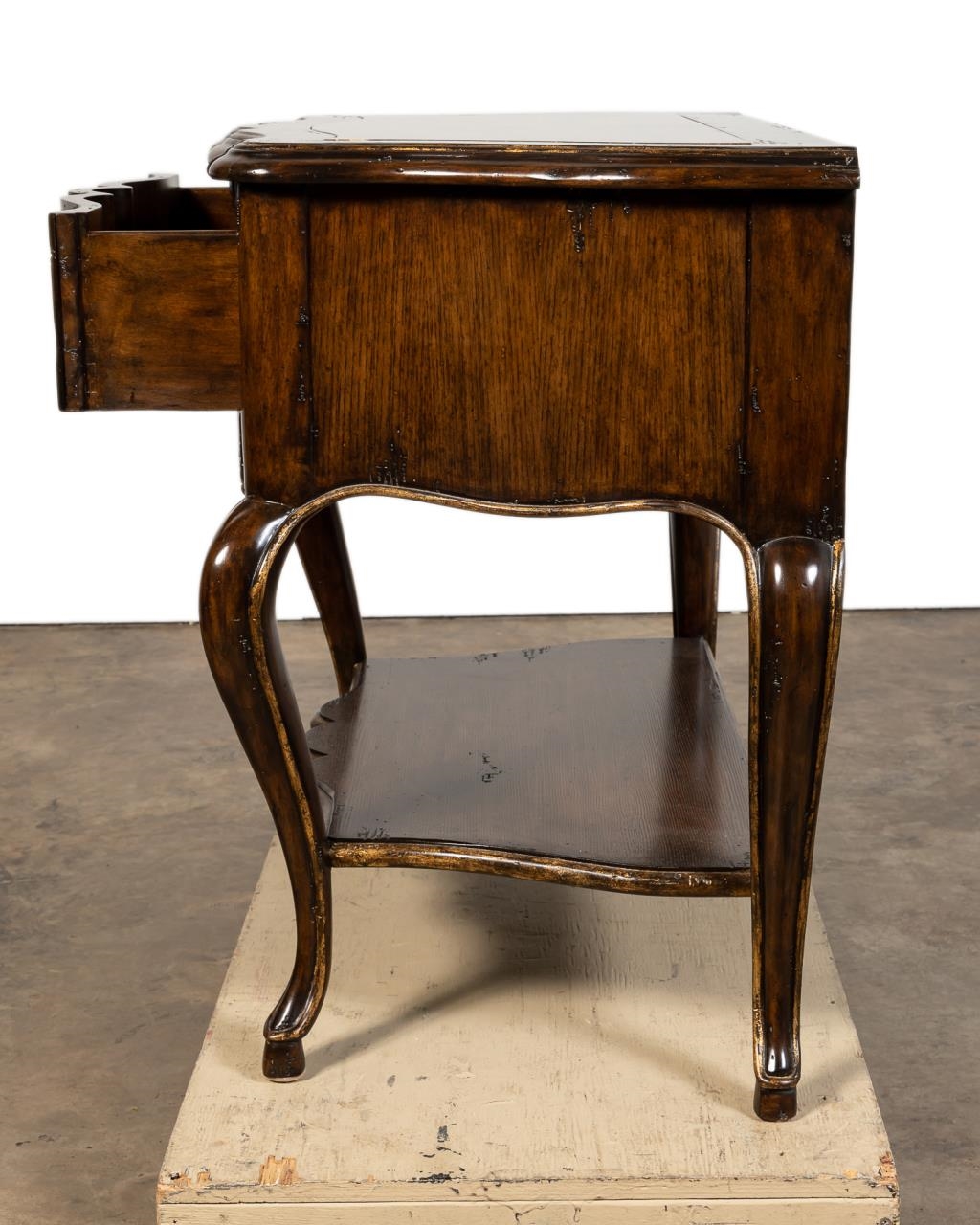 Louis XV MARGE CARSON VOUVRAY MARBLE INSET NIGHTSTAND MutualArt