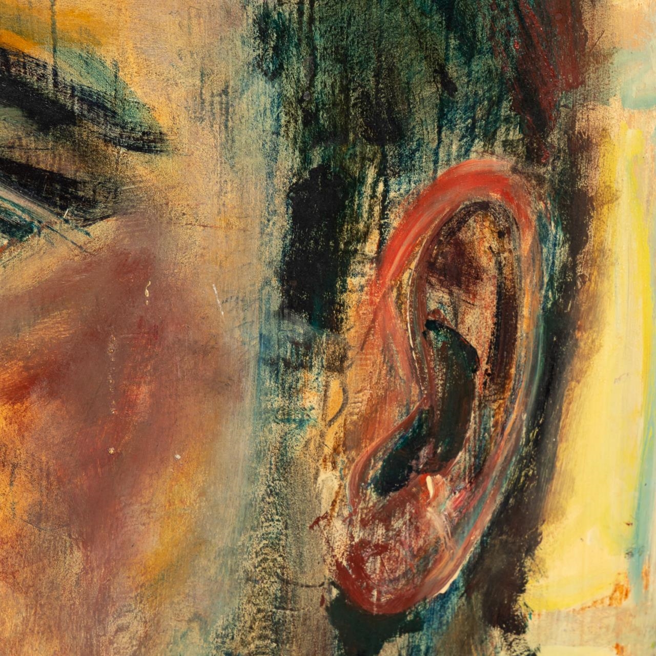 Pascal Cucaro | PASCAL CUCARO OIL ON BOARD SELF PORTRAIT | MutualArt