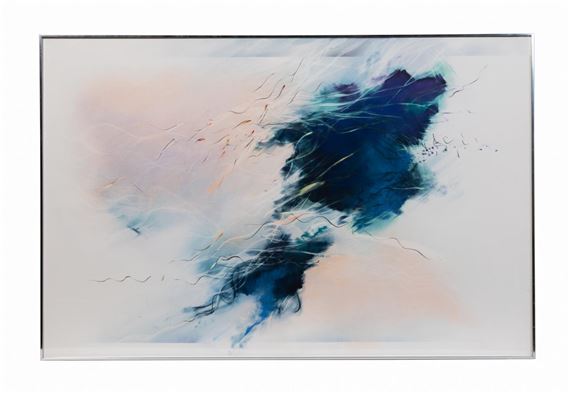 CAROLINE MONTAGUE NAVY SPLASH MODERN M/M - Caroline Montague