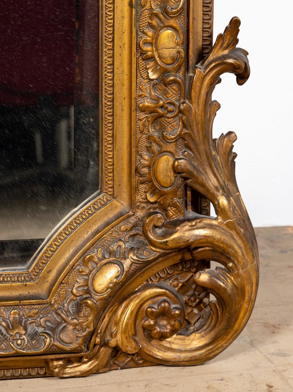Sold at Auction: FRENCH LOUIS PHILIPPE PERIOD GILTWOOD WALL MIRROR