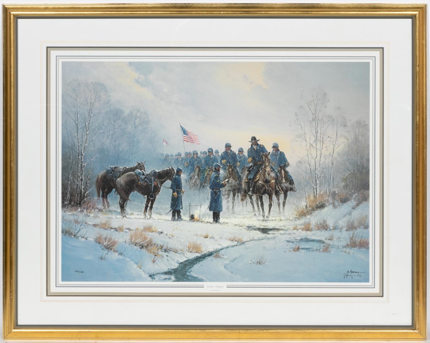 Gerald Harvey Jones 2 G.HARVEY CIVIL WAR THEMED POSTER LITHOGRAPHS