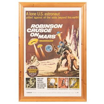 ROBINSON CRUSOE ON MARS 1964 ORIGINAL MOVIE POSTER - Paramount Pictures