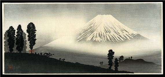 Shotei Hiroaki - Mt. Fuji in Mist