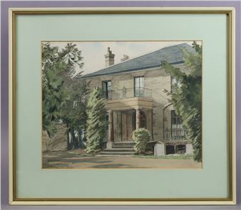 EDWARD VULLIAMY (1876-1962) A house in Grange Road - Edward Vulliamy