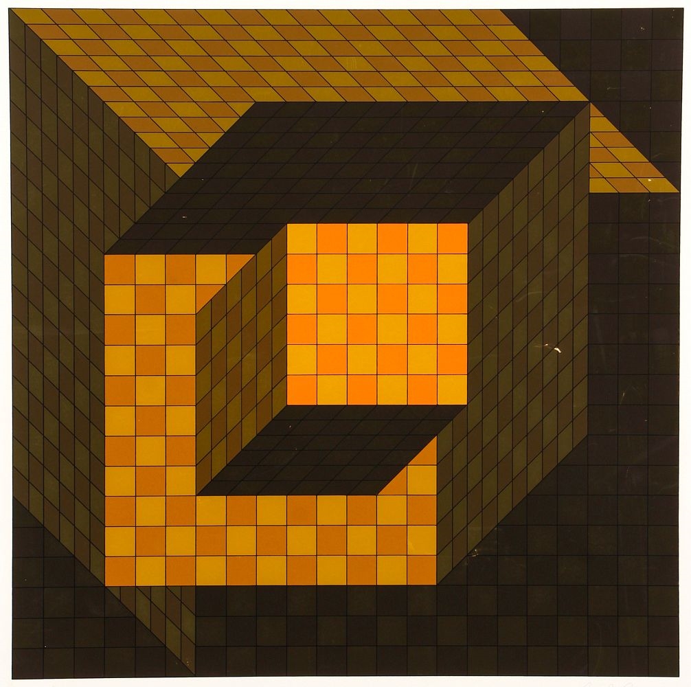 Victor Vasarely | Optical Cube | MutualArt