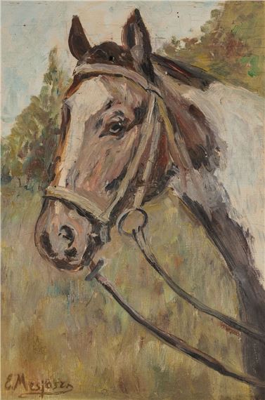 GŁOWA KONIA W UŹDZIE by Edward Mesjasz