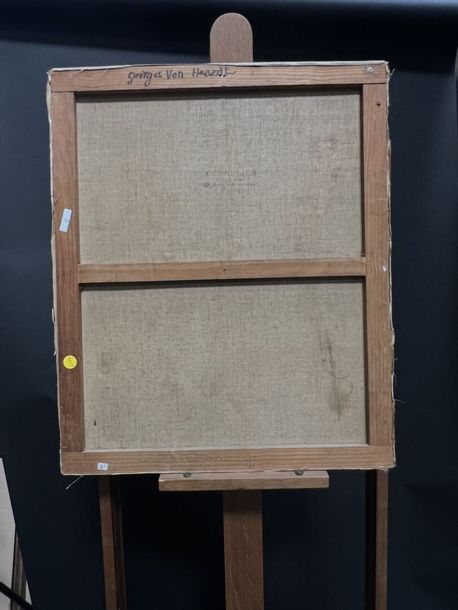 Artwork by Georges van Haardt, Abstract composition, Made of oil on canvas