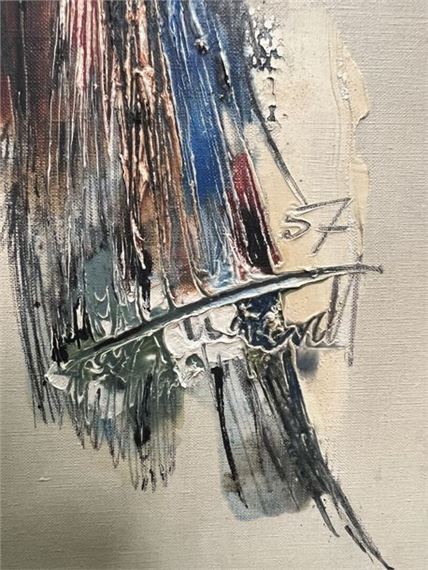 Abstract composition by Georges van Haardt, 1957