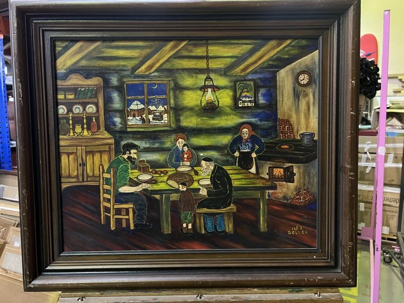 Artwork by Beller-ilex Chaim, The potato soup Oil on canvas, Made of oil on canvas