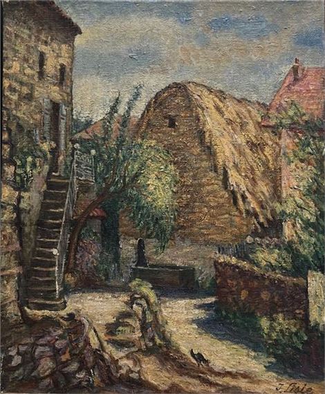 Isaac LISIE (1892-1983) Landscape of Groslay sur Risle Oil on canvas signed lower right. 61 x 50 cm Provenance: KUPFER Collection by Isaac Lisie