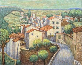 Landscape of the south Oil on canvas - Isaac Lisie