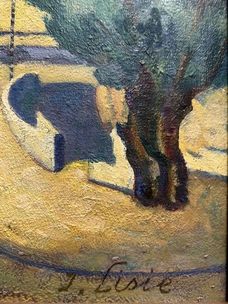 Artwork by Isaac Lisie, Lot of four paintings: Street in Haifa Oil on plywood, Made of oil on canvas