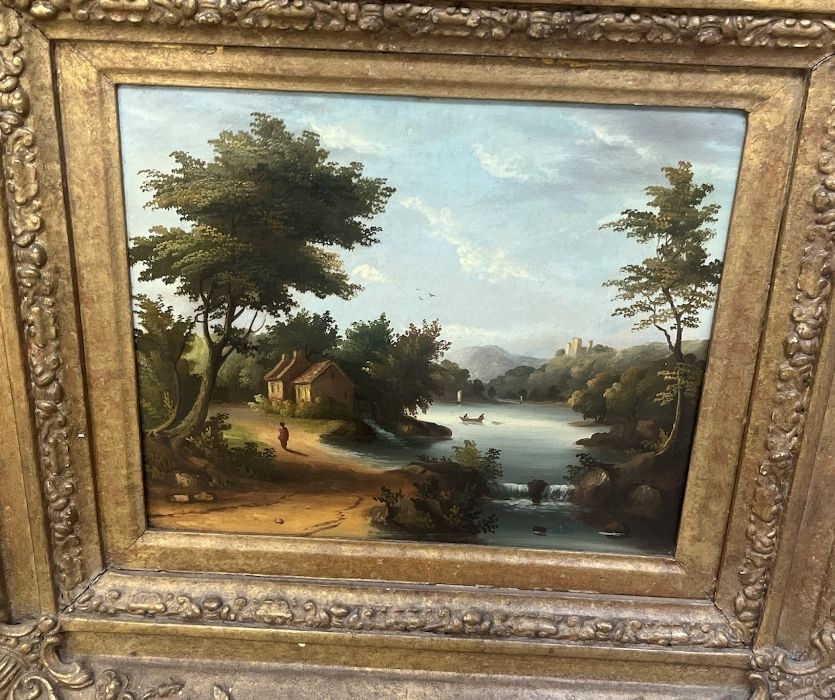 English School, 19th Century | Lakeland scene with castle to distance ...