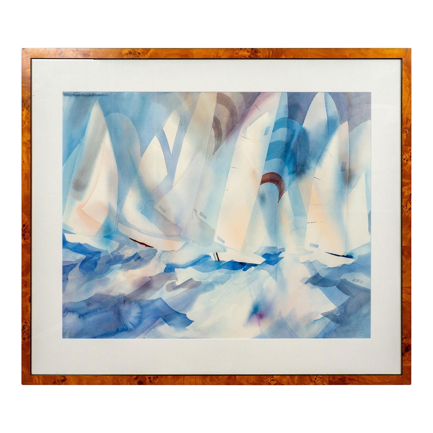 Barbara Nechis Barbara Nechis (American b. 1937) Signed Watercolor on