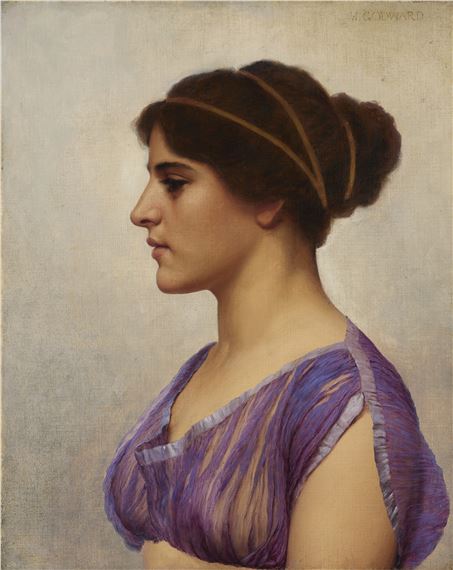Study of a Classical Beauty by John William Godward, Painted in 1907