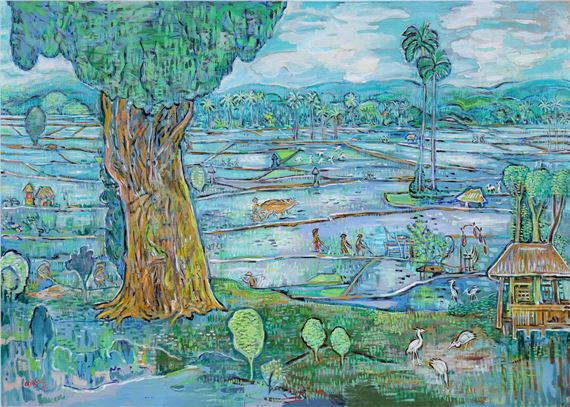 Arie Smit | Rice Fields About to be Planted, 1995 (1995) | MutualArt