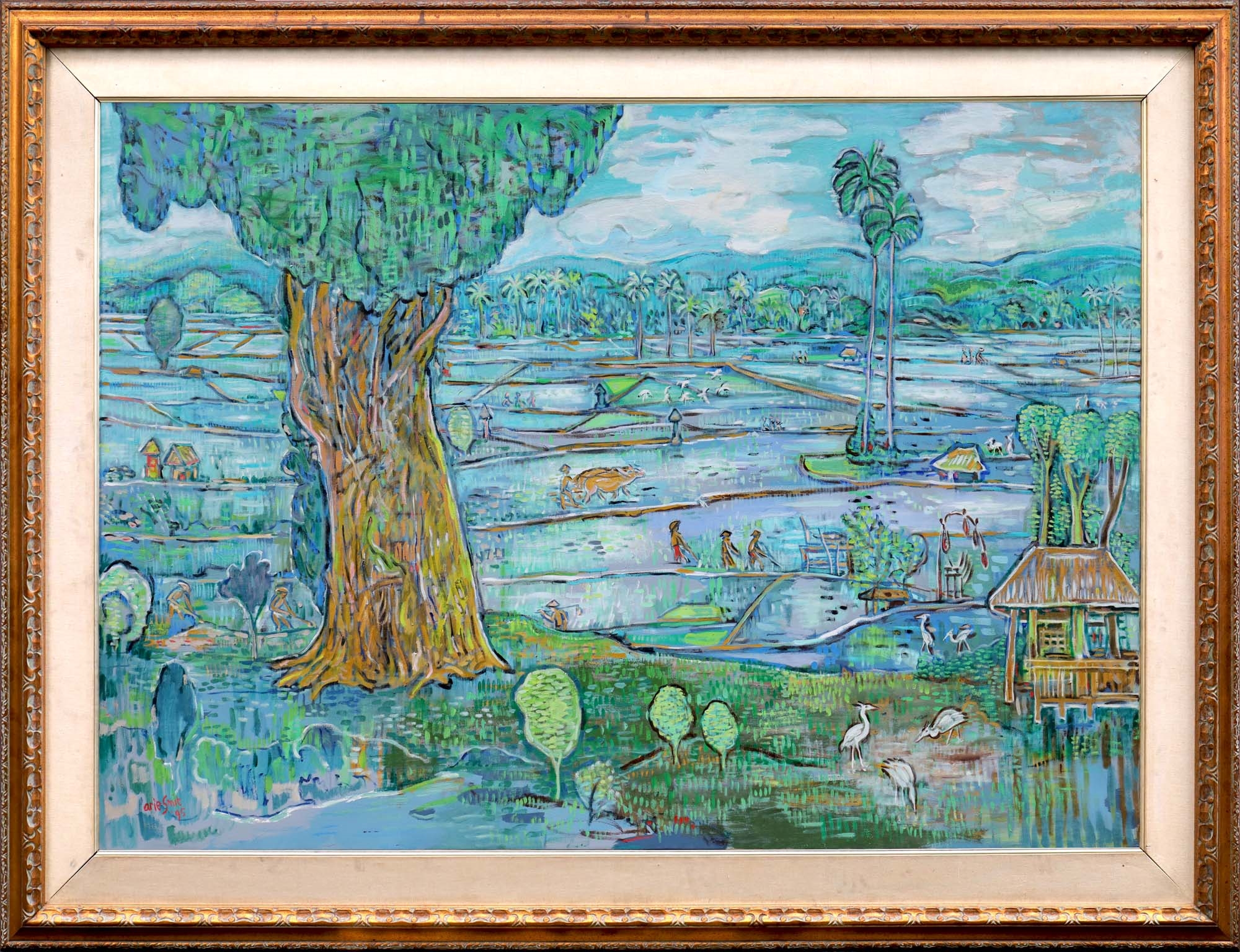 Arie Smit | Rice Fields About to be Planted, 1995 (1995) | MutualArt