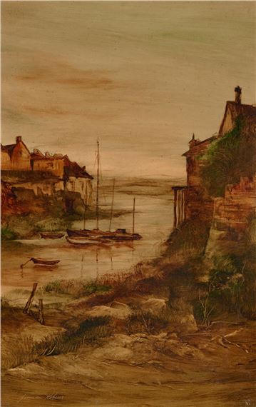 Fishing Village by Norman Robins