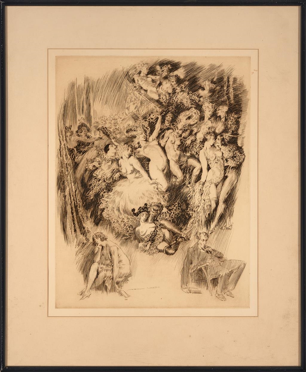 Gravure Giclée Norman Lindsay – Lysistrata, Impression Sur Toile, Art Nouveau