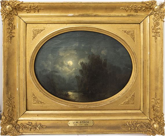 Joseph Magnus Stäck, oil on canvas signed by Joseph Magnus Stäck