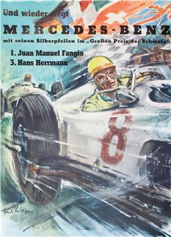 Und wieder siegt Mercedes-Benz mit seinen Silberpfeilen... - Hans Liska