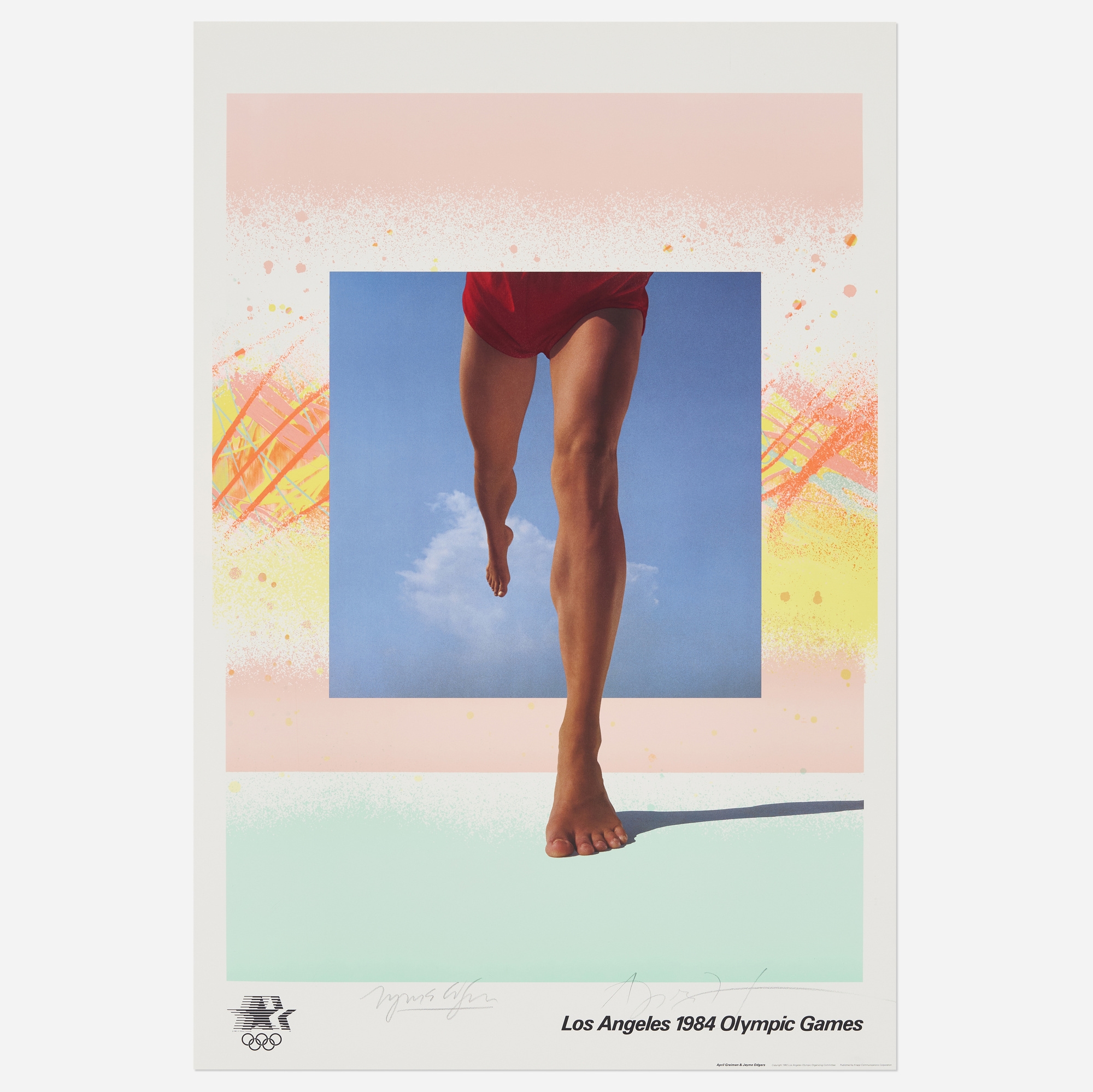 1984 Summer Olympics official fine arts poster - April Greiman
