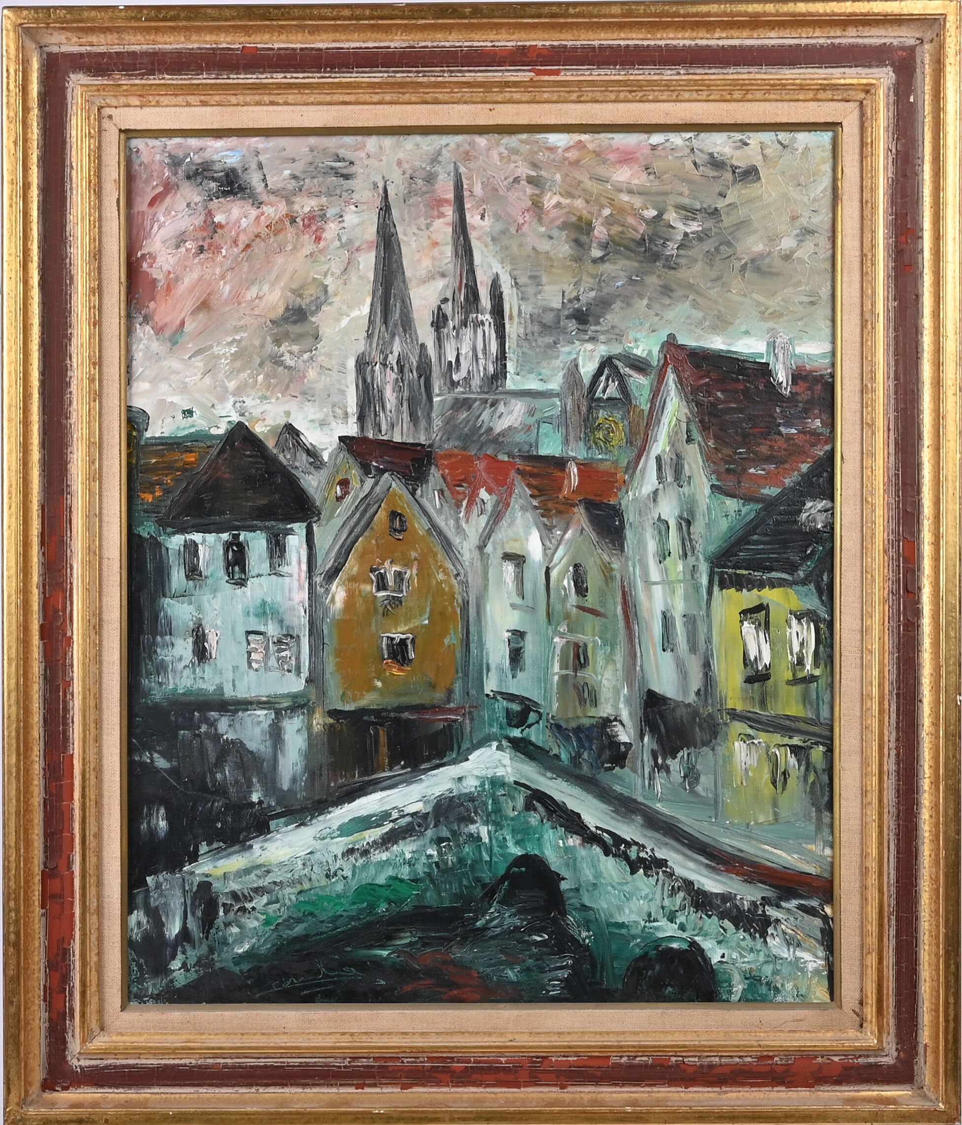 Artwork by Patrick Souday, vue du Pont Bouju