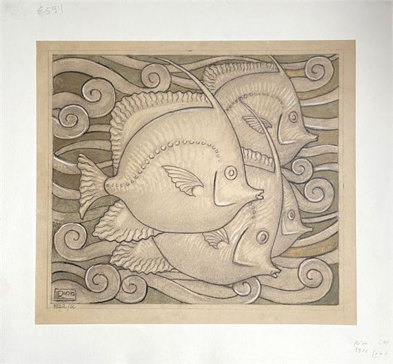 Lucien Rion | The fishes, 1922/2 (1922) | MutualArt