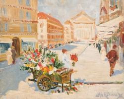 Albert Rigaux | Marchande de fleurs à Bruxelles | MutualArt