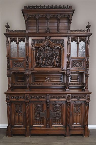 Spectaculaire “Buffet Gothique” by Victor Aimone, circa 1901