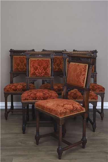6 chaises by Victor Aimone, circa 1901