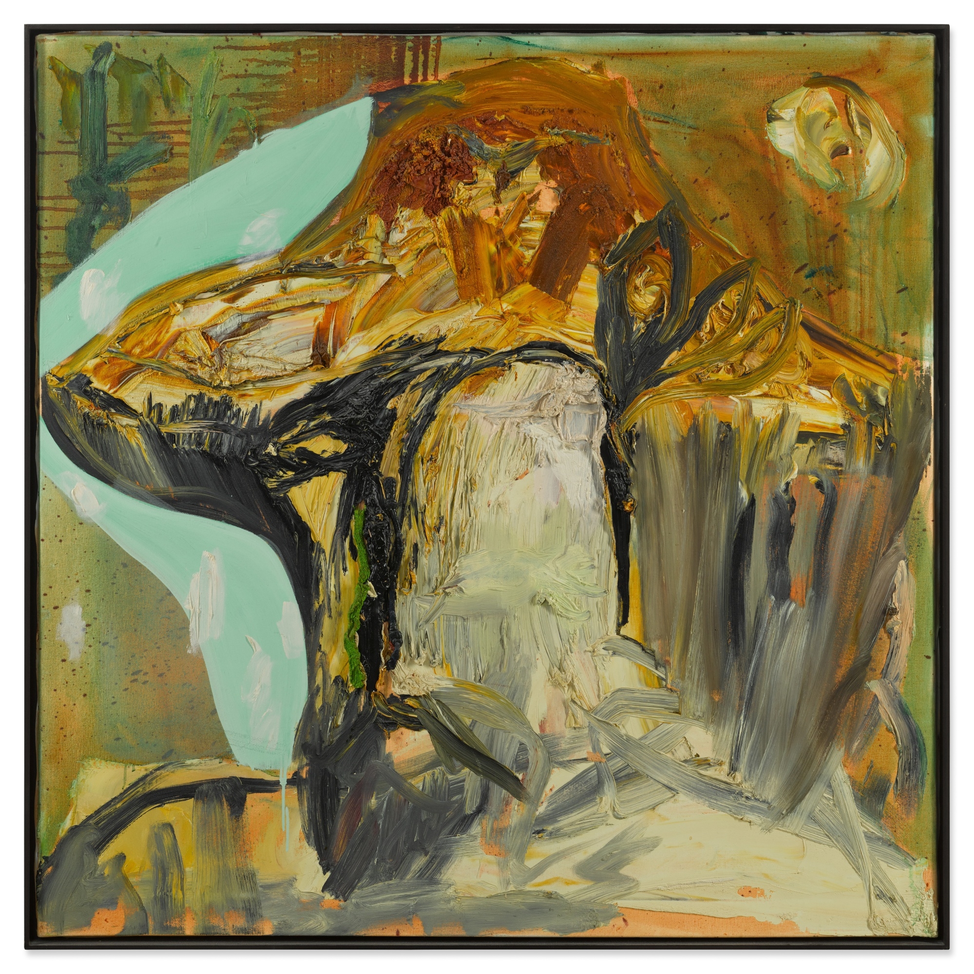 Artwork by Albert Oehlen, Portrait X, Made of oil on canvas