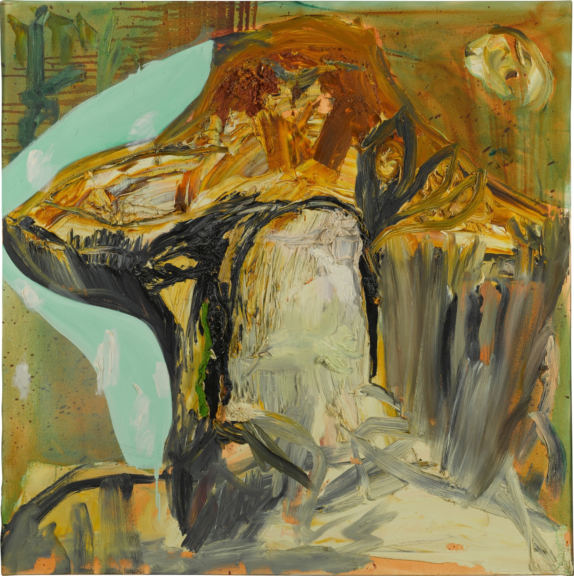 Artwork by Albert Oehlen, Portrait X, Made of oil on canvas