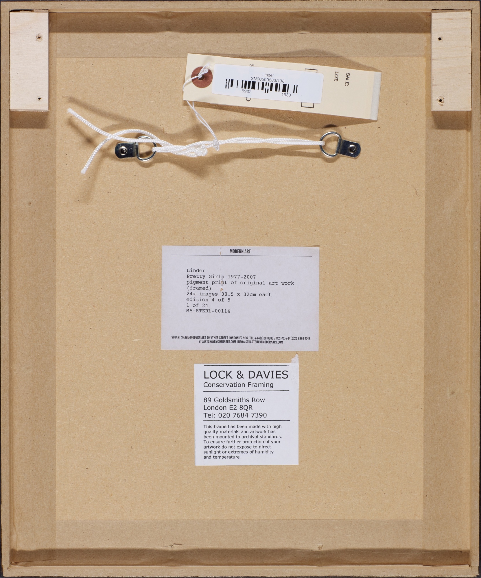 Artwork by Linder Sterling, Pretty Girls, Made of archival pigment prints