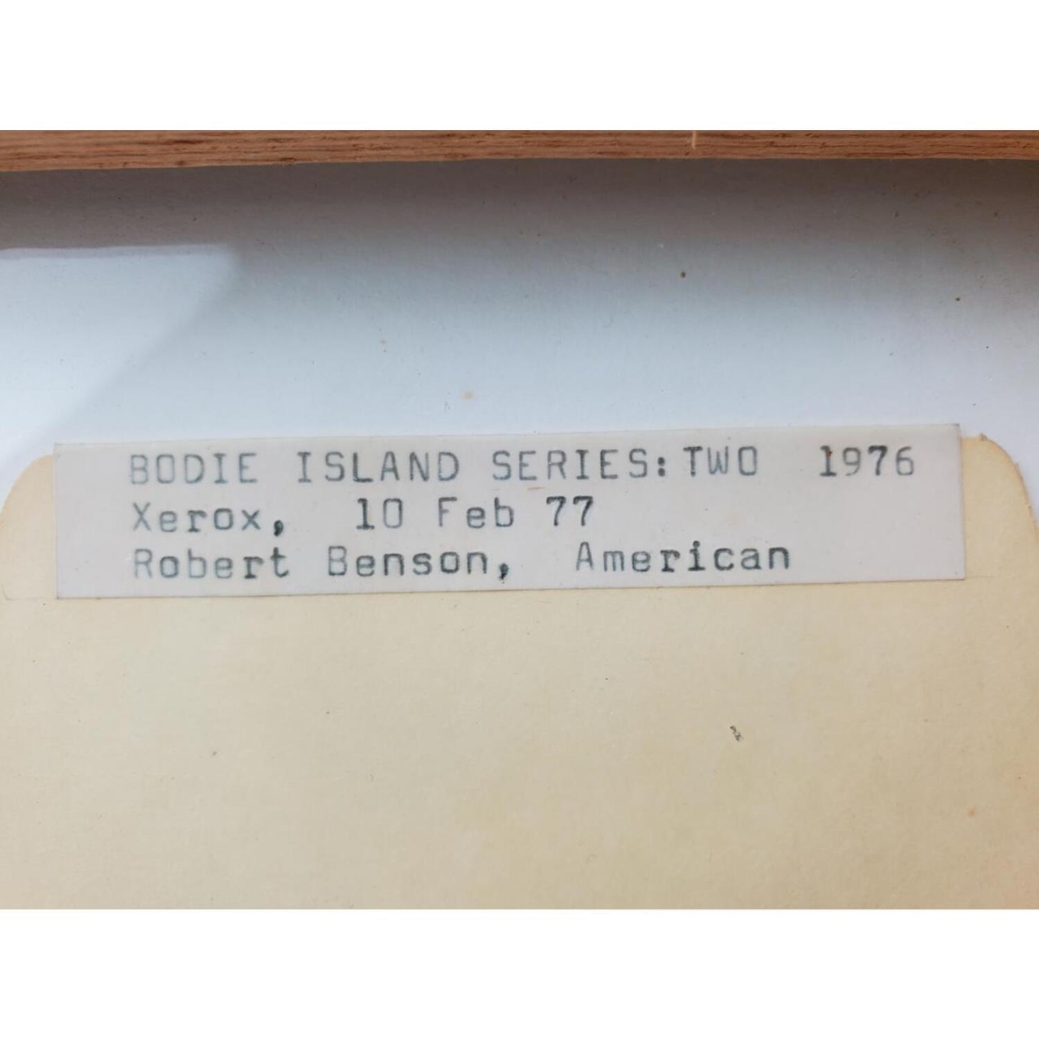 Artwork by Robert Benson, Bodie Island Series Two 1976 Xerox 10 Feb 77, Made of Paper