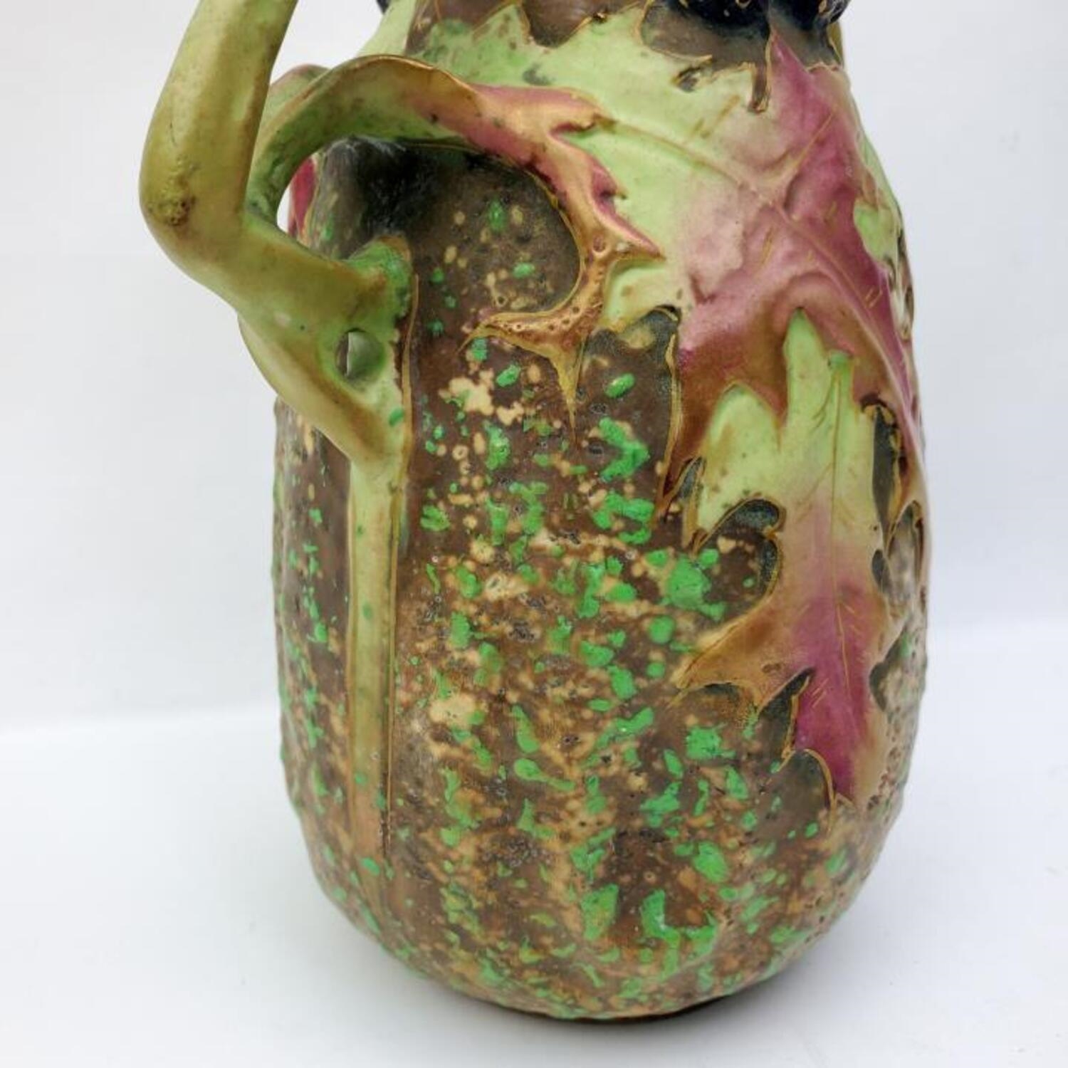 Paul Daschel Amphora Austrian Pottery 2 Handle Vase (Circa 1902
