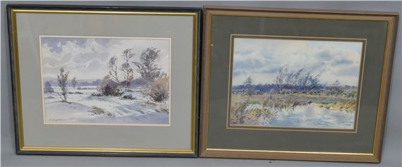 A Wind on the Heath, Headley Heath, Surrey by Albert Houghton