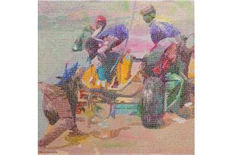 Alioune Diagne unveils fifteen large-scale canvases at Galerie Templon's Brussels space