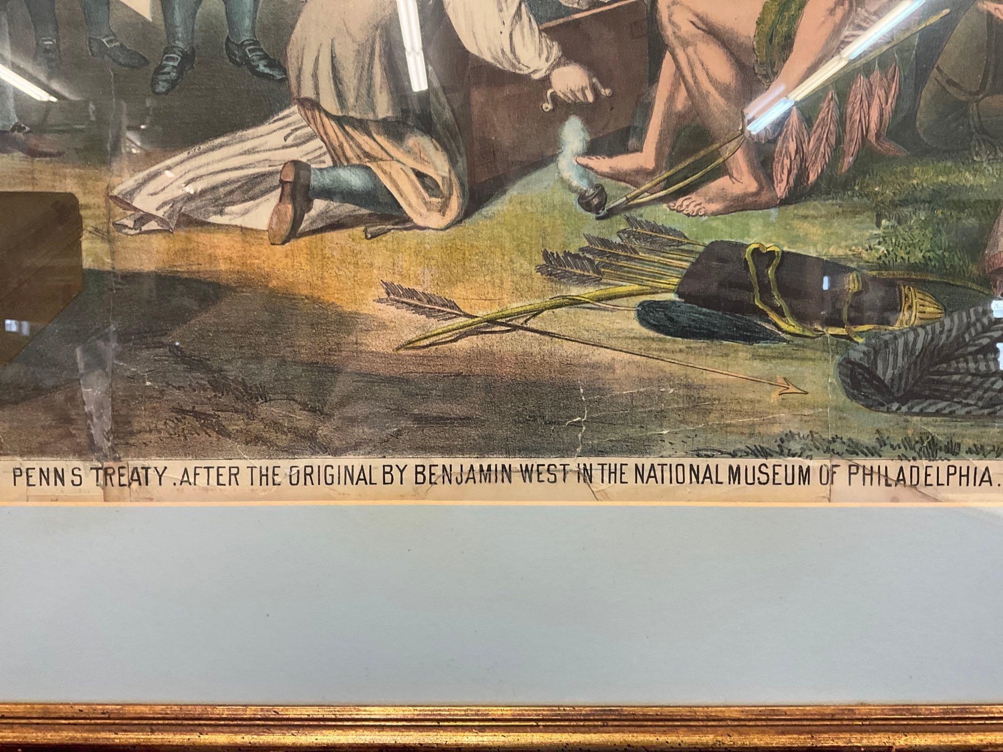 Benjamin West 19th Century Joseph Hoover & Sons Penn’s Treaty