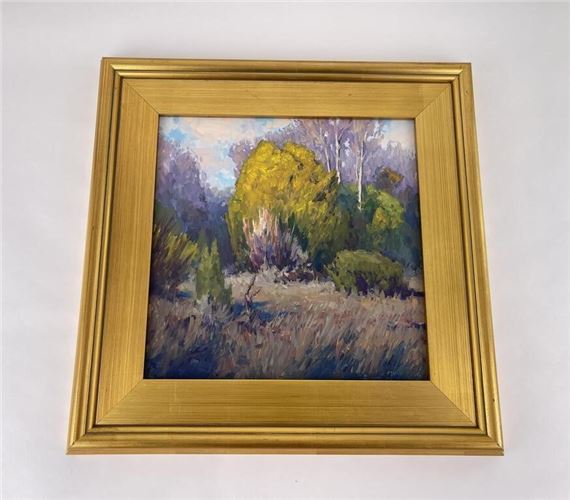 Taylor Lynde Oil on Board Late Meadow