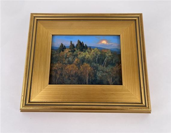 Taylor Lynde Oil on Board Painting Nightfall by Taylor Lynde, 1995