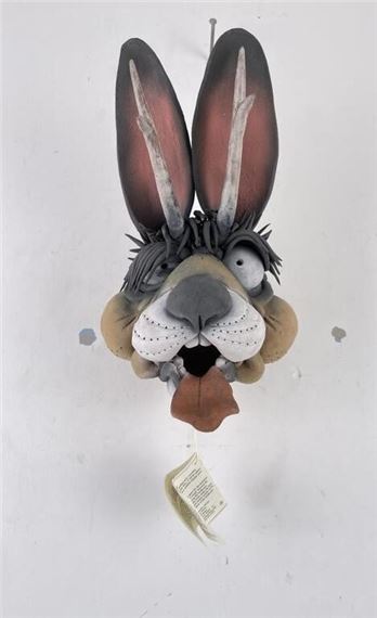 Douglas Fey Pottery Bird Gargler House Jackalope by Douglas Fey