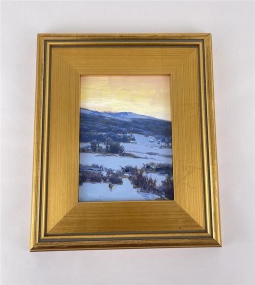 Taylor Lynde Oil on Board Dry Creek by Taylor Lynde, 1995